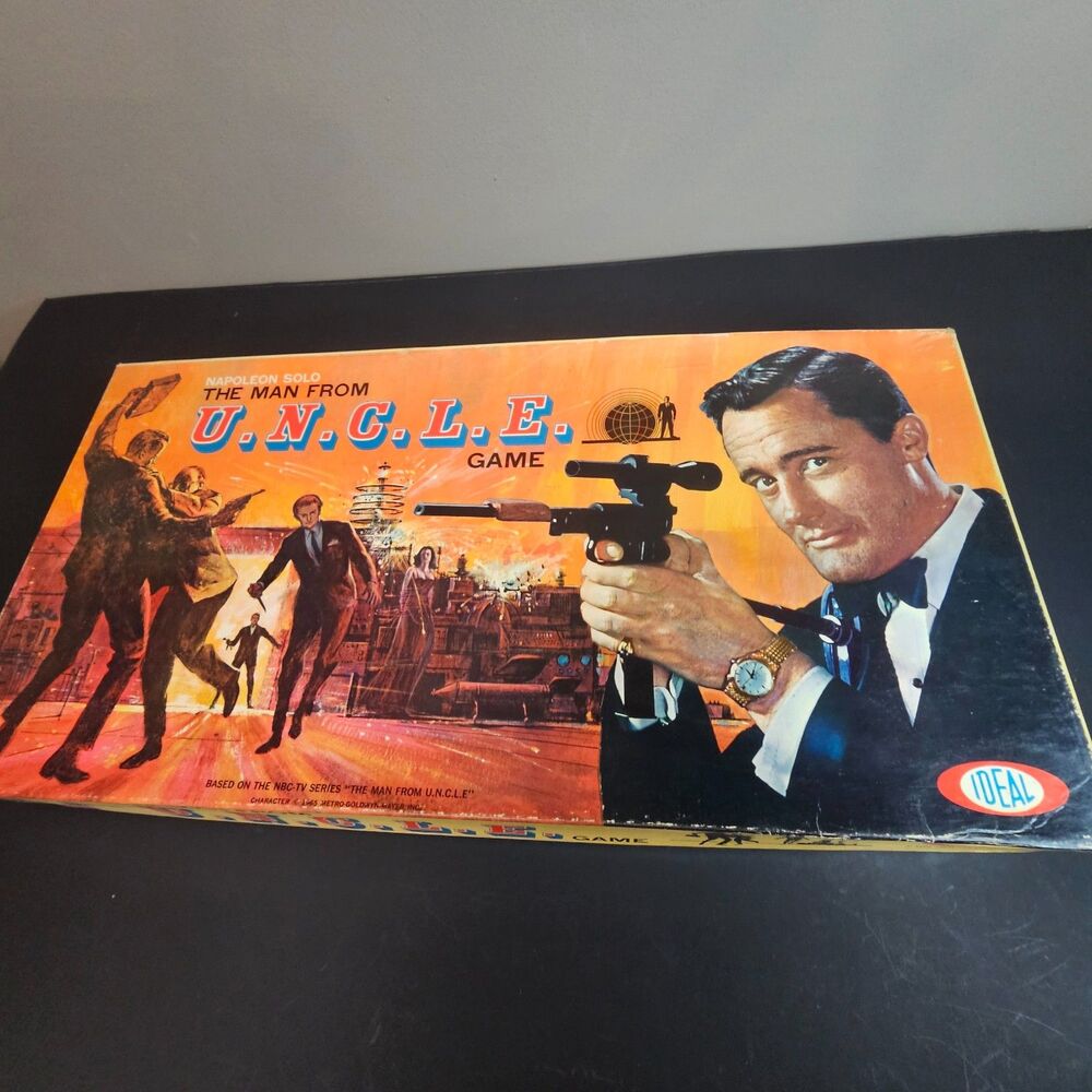 Vtg 1965 The Man from U.N.C.L.E. Board Game by Ideal Complete